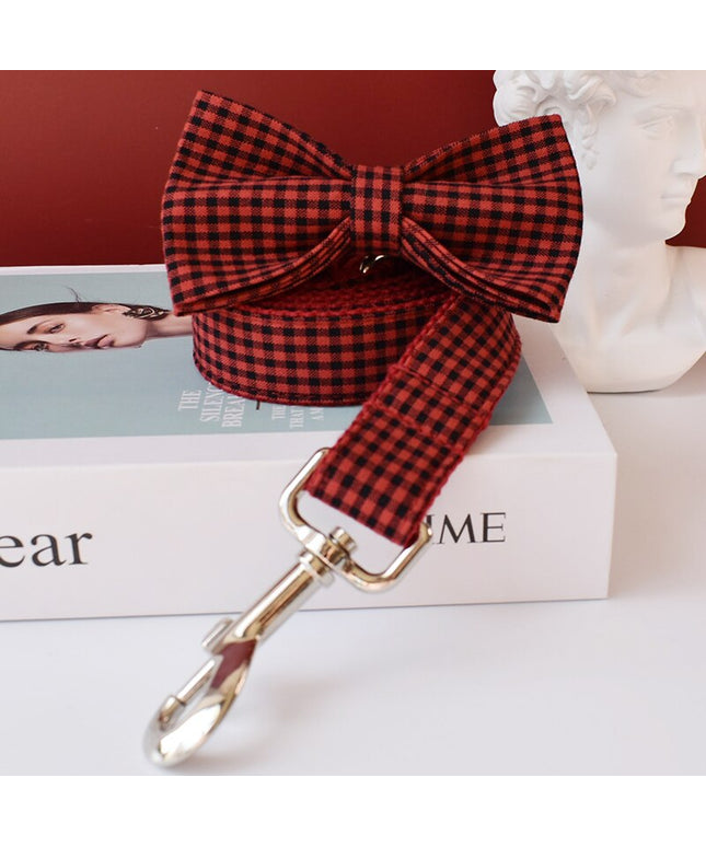 Red Checkered Leash