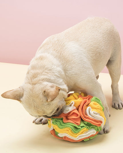 Fleece Snuffle Ball Nosework Dog Toy