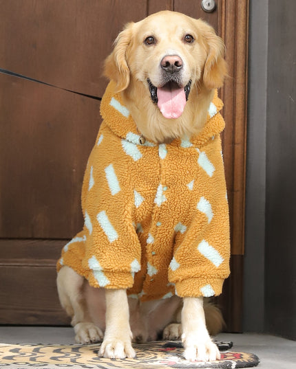 Fluffy Wool Hoodie for Large Dogs