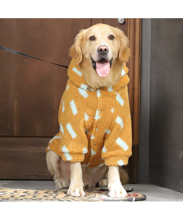 Fluffy Wool Hoodie for Large Dogs