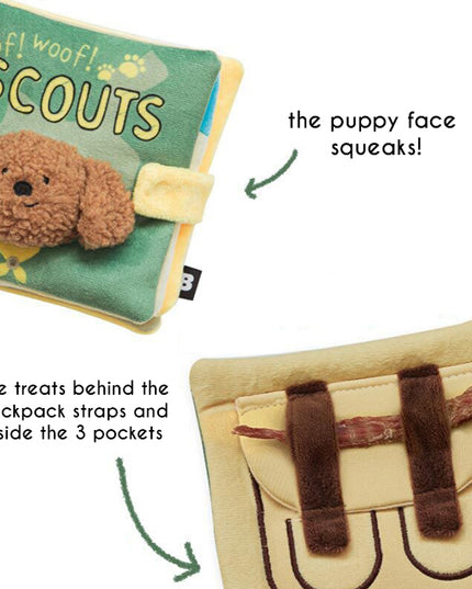 Scouts Sniff Book Nosework Dog Toy