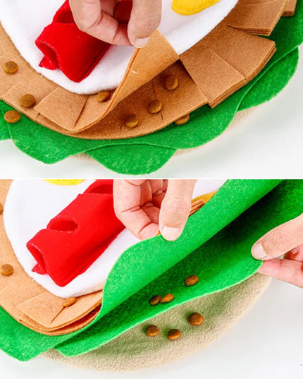 Breakfast Wrap Interactive Nosework Dog Toy