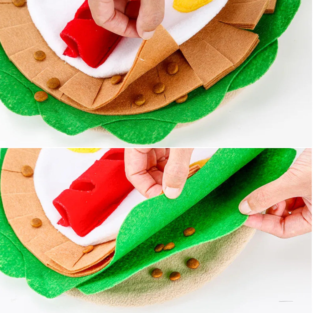 Breakfast Wrap Interactive Nosework Dog Toy
