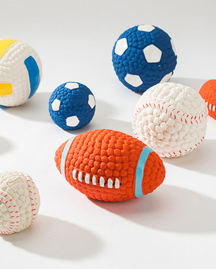 Sport Balls Squeaky Latex Dog Toy