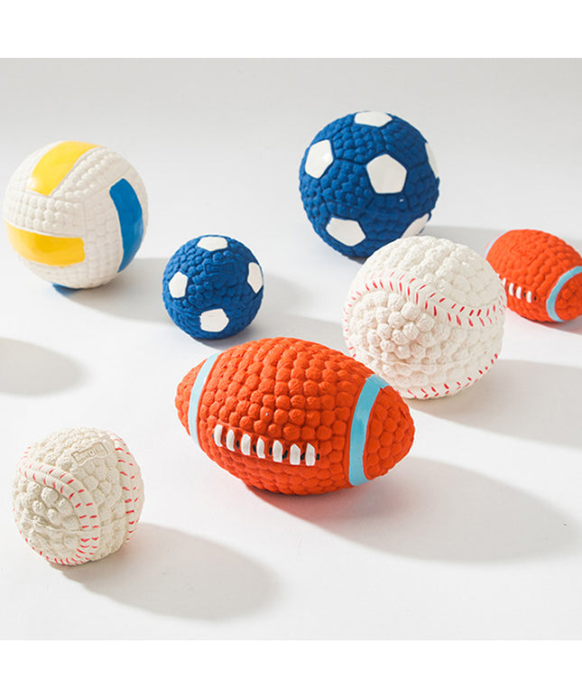 Sport Balls Squeaky Latex Dog Toy