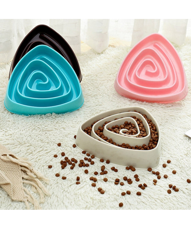 Triangle Spiral Slow Feeder Bowl