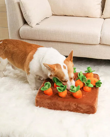 Carrot Crop Interactive Nosework Dog Toy