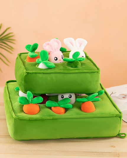 Bunny Carrot Crop Interactive Nosework Dog Toy