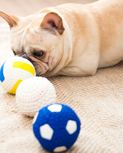 Sport Balls Squeaky Latex Dog Toy