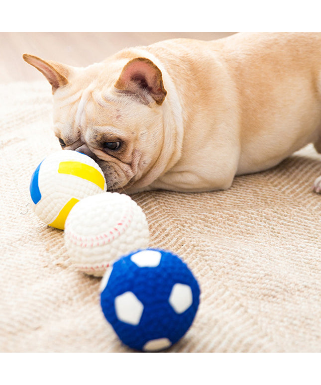 Sport Balls Squeaky Latex Dog Toy