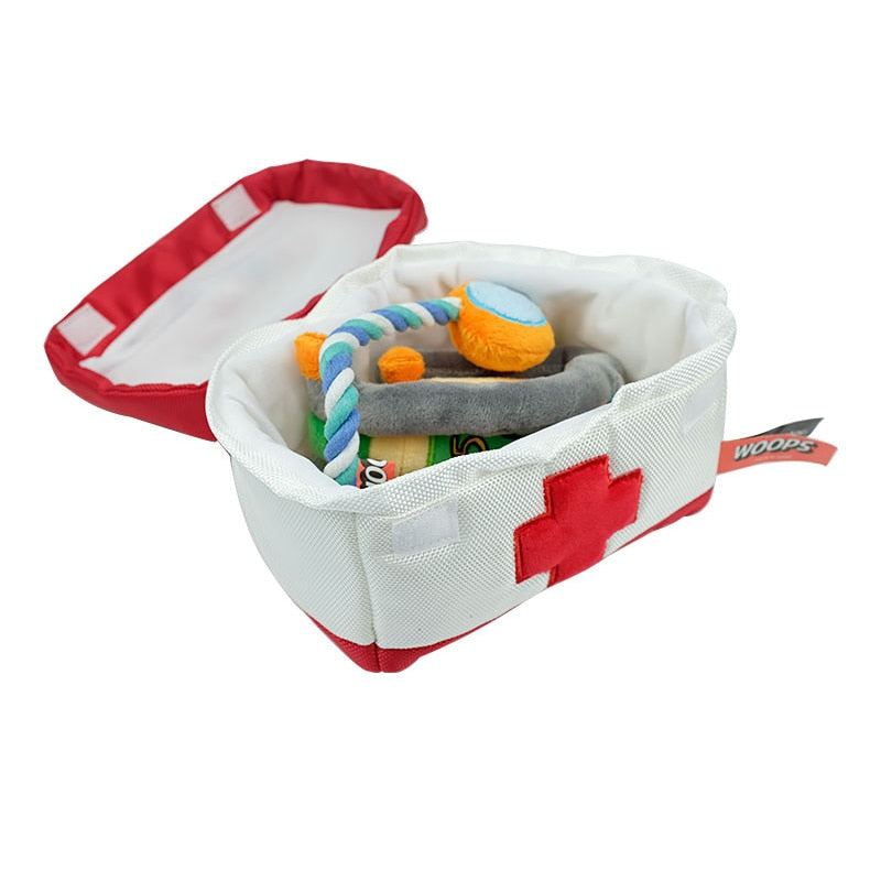 Medical Bag Interactive Dog Toy Set