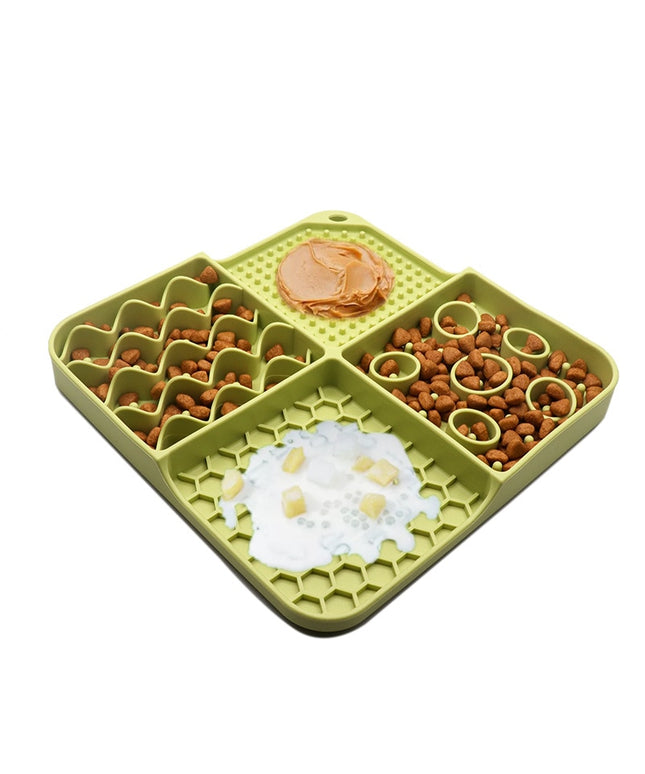 2-In-1 Slow Feeder Silicone Lick Mat