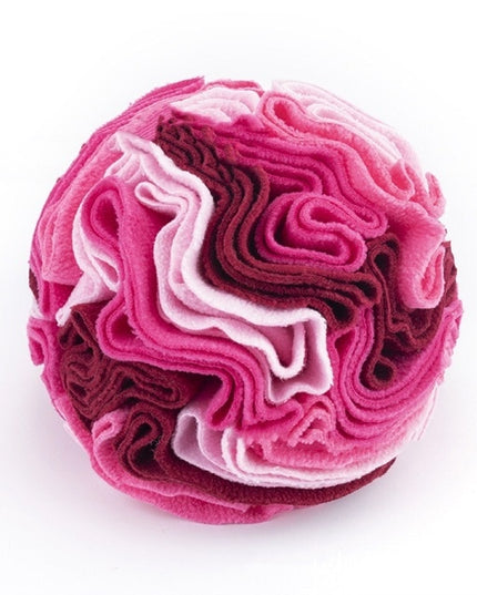 Fleece Snuffle Ball Nosework Dog Toy