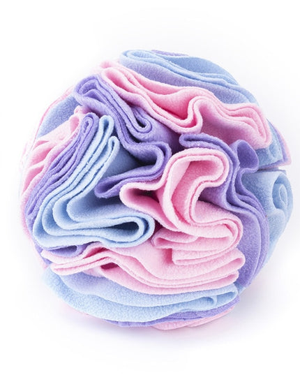 Fleece Snuffle Ball Nosework Dog Toy