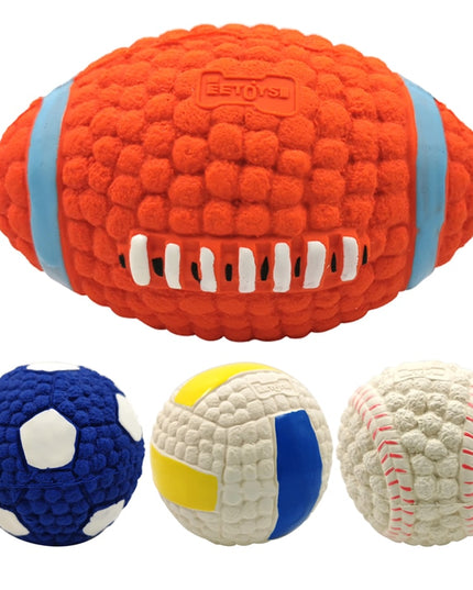 Sport Balls Squeaky Latex Dog Toy