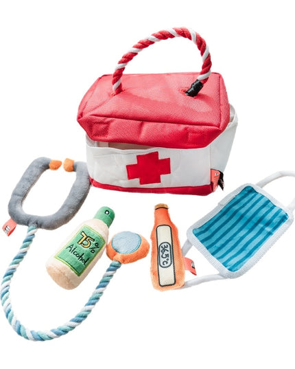 Medical Bag Interactive Dog Toy Set