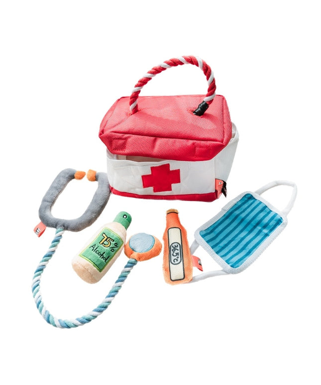 Medical Bag Interactive Dog Toy Set