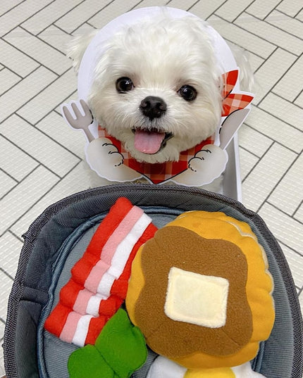 Breakfast Food Interactive Dog Toy