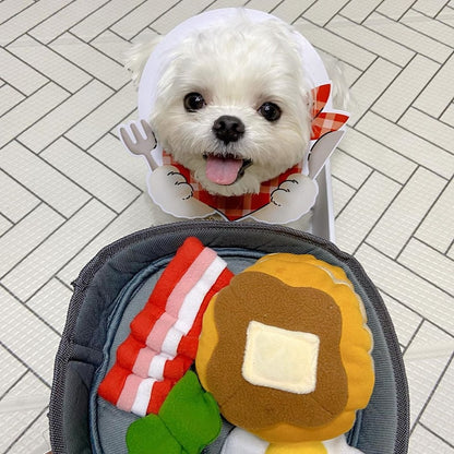 Breakfast Food Interactive Dog Toy