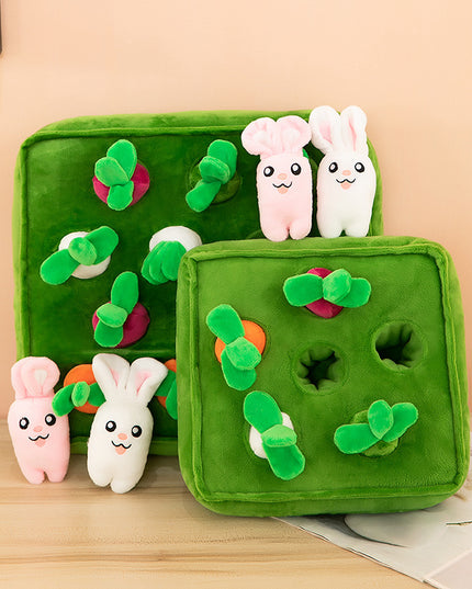 Bunny Carrot Crop Interactive Nosework Dog Toy