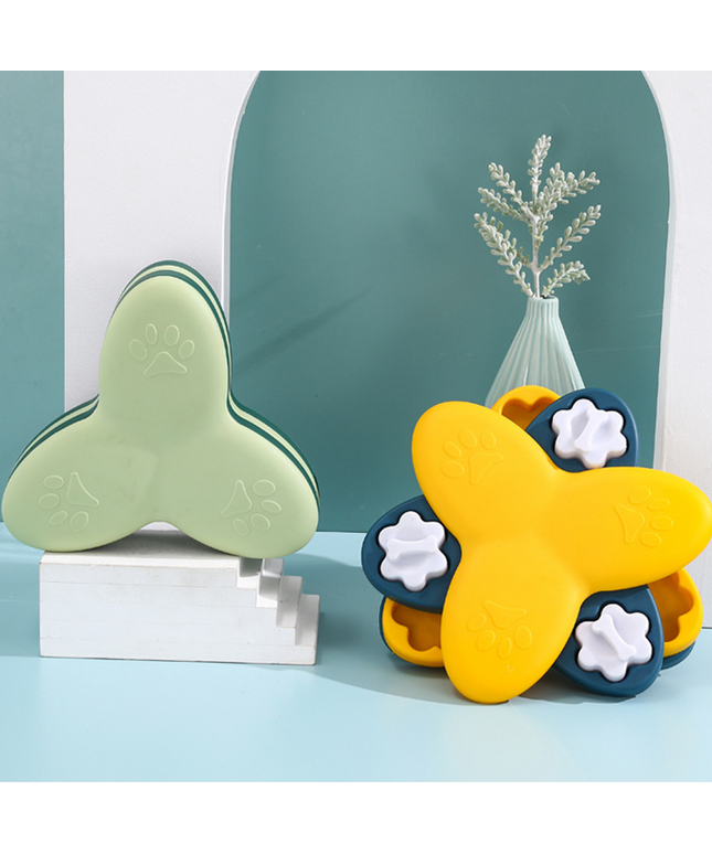 3-Layer Rotating Puzzle Interactive Slow Feeder