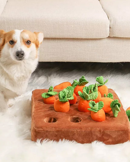 Carrot Crop Interactive Nosework Dog Toy