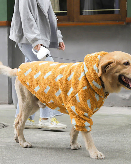 Fluffy Wool Hoodie for Large Dogs