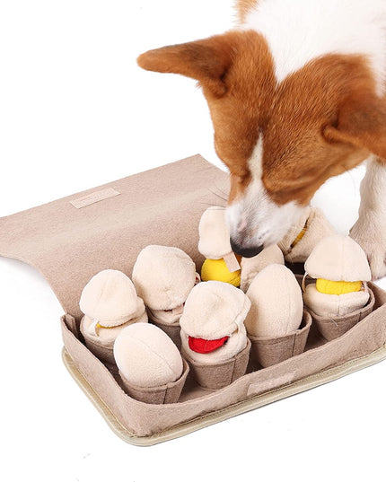 Egg Carton Interactive Nosework Dog Toy