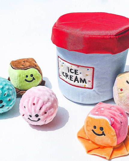 Ice Cream Bucket Interactive Dog Toy
