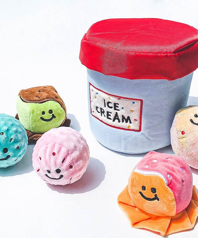Ice Cream Bucket Interactive Dog Toy