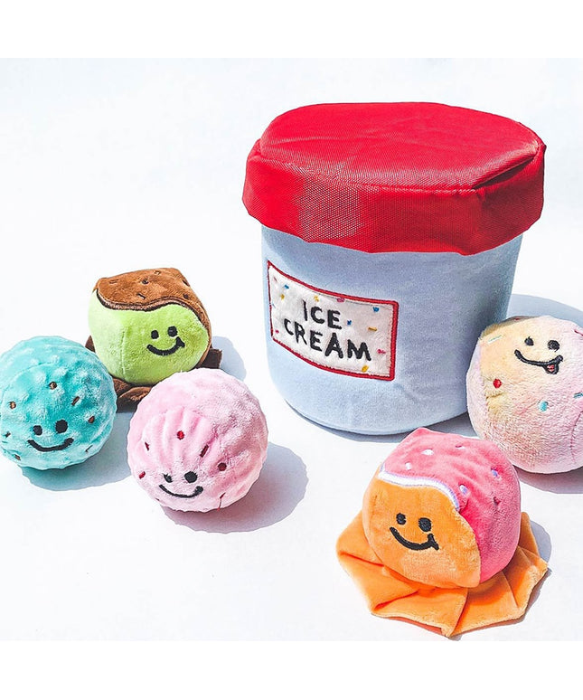 Ice Cream Bucket Interactive Dog Toy