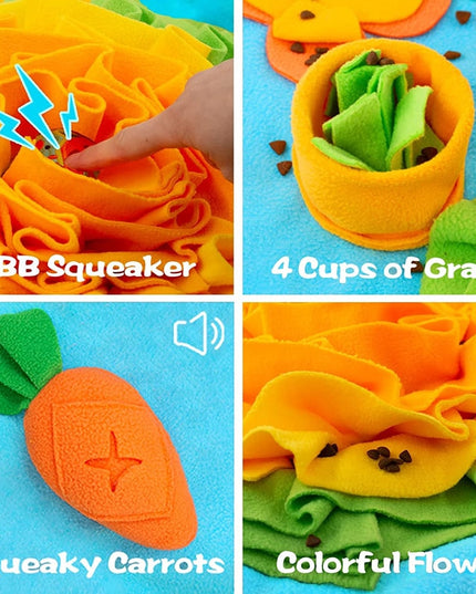 Cute Carrot Nosework Snuffle Mat