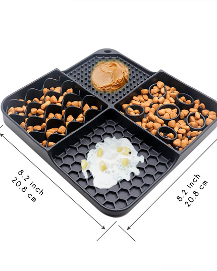 2-In-1 Slow Feeder Silicone Lick Mat