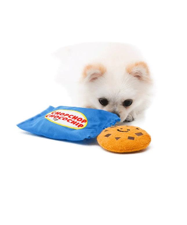 Chocolate Chip Cookie Interactive Dog Toy