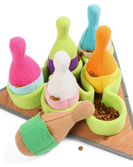 Bowling Pin Interactive Nosework Dog Toy