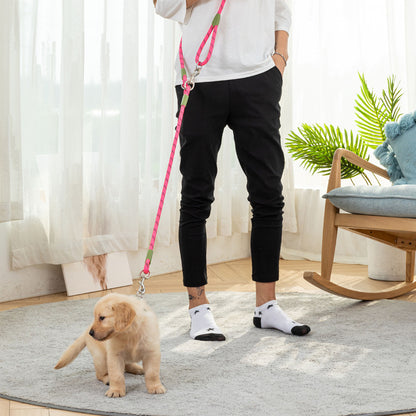 Hands-Free Reflective Nylon Rope Dog Leash
