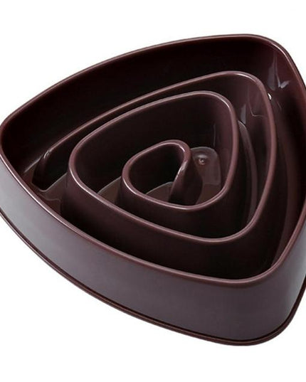 Triangle Spiral Slow Feeder Bowl