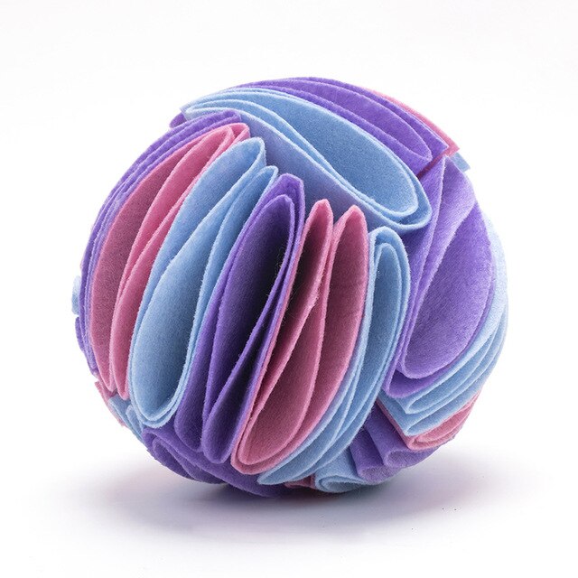 Purple and Pink Snuffle Ball for Dogs MEDIUM Dog Supplies Fleece Snuffle  Ball Dog Treat Ball Gift for Dog Gift for Dog Owner 