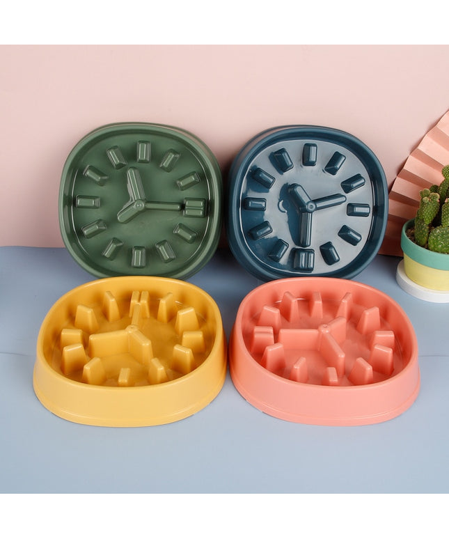 Clock Slow Feeder Bowl