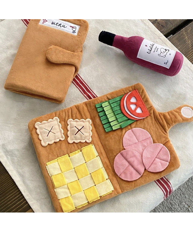 Cute Lunch Menu Interactive Nosework Dog Toy