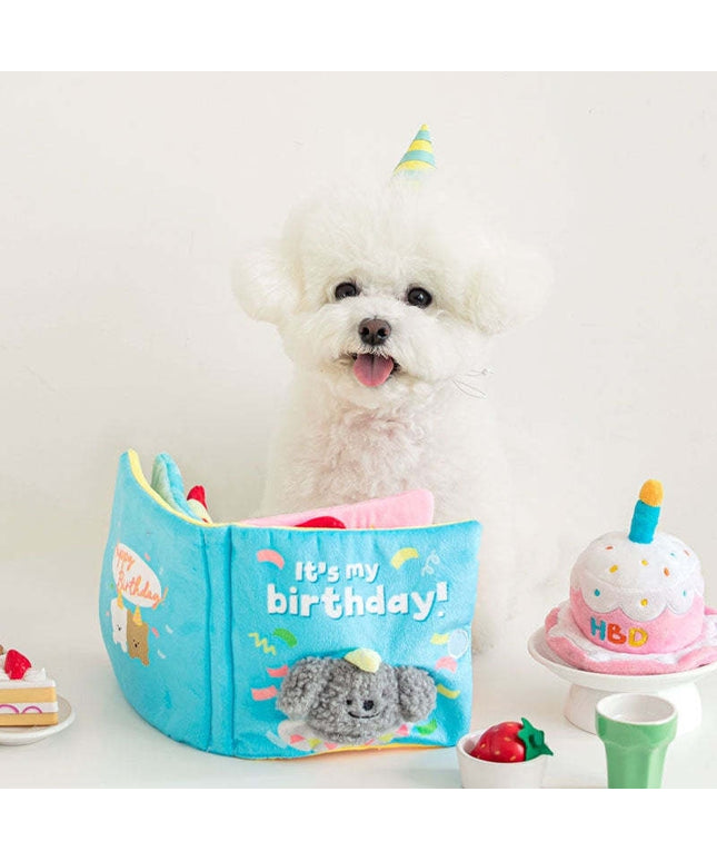 Birthday Sniff Book Nosework Dog Toy
