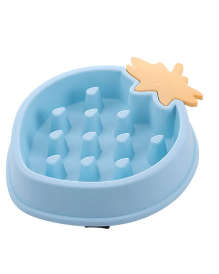 Cute Strawberry Slow Feeder Bowl