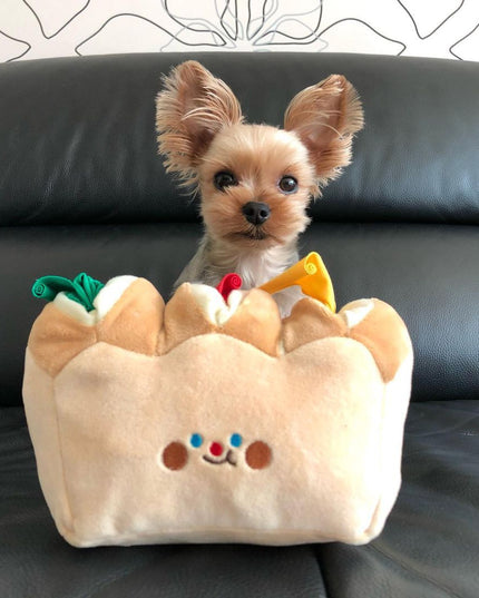 Bread Loaf Nosework Dog Toy