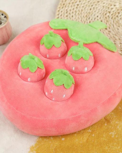 Strawberry Interactive Nosework Dog Toy