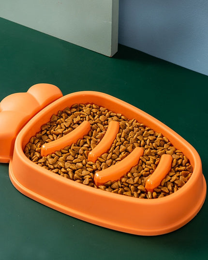Large Carrot Slow Feeder Bowl