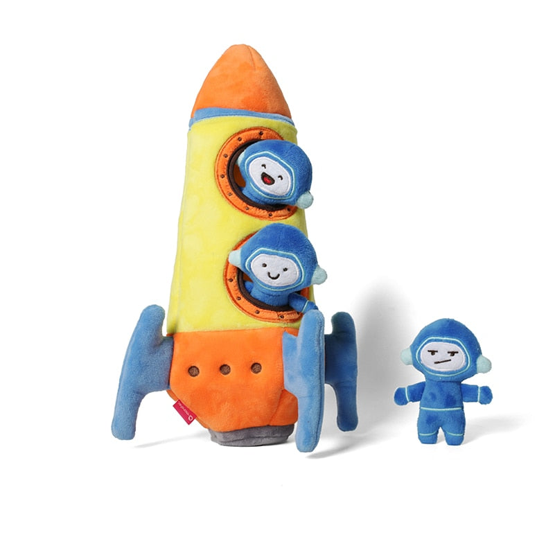 Rocket Spaceship Interactive Dog Toy