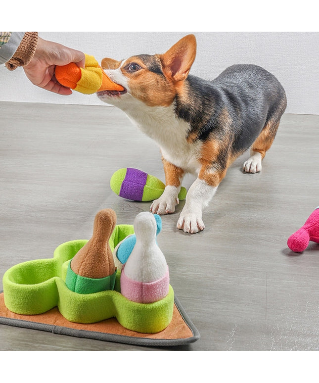 Bowling Pin Interactive Nosework Dog Toy