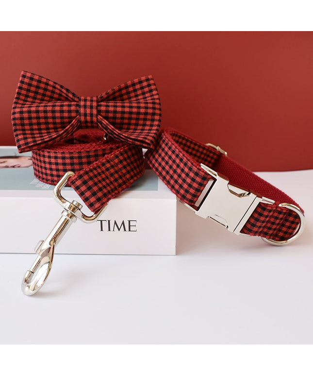 Red Checkered Leash