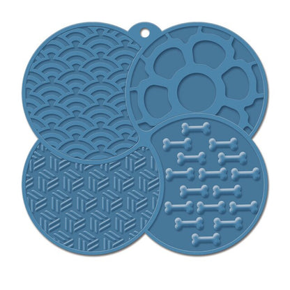 4-Section Suction Silicone Lick Mat
