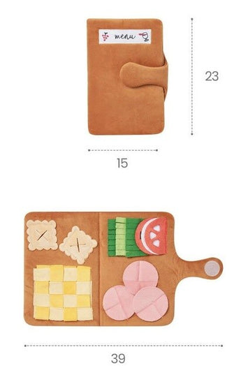 Cute Lunch Menu Interactive Nosework Dog Toy
